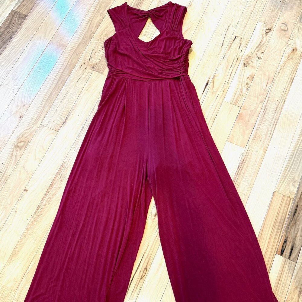 Anthropologie Moulinette Soeurs Red knit jumpsuit (PL)